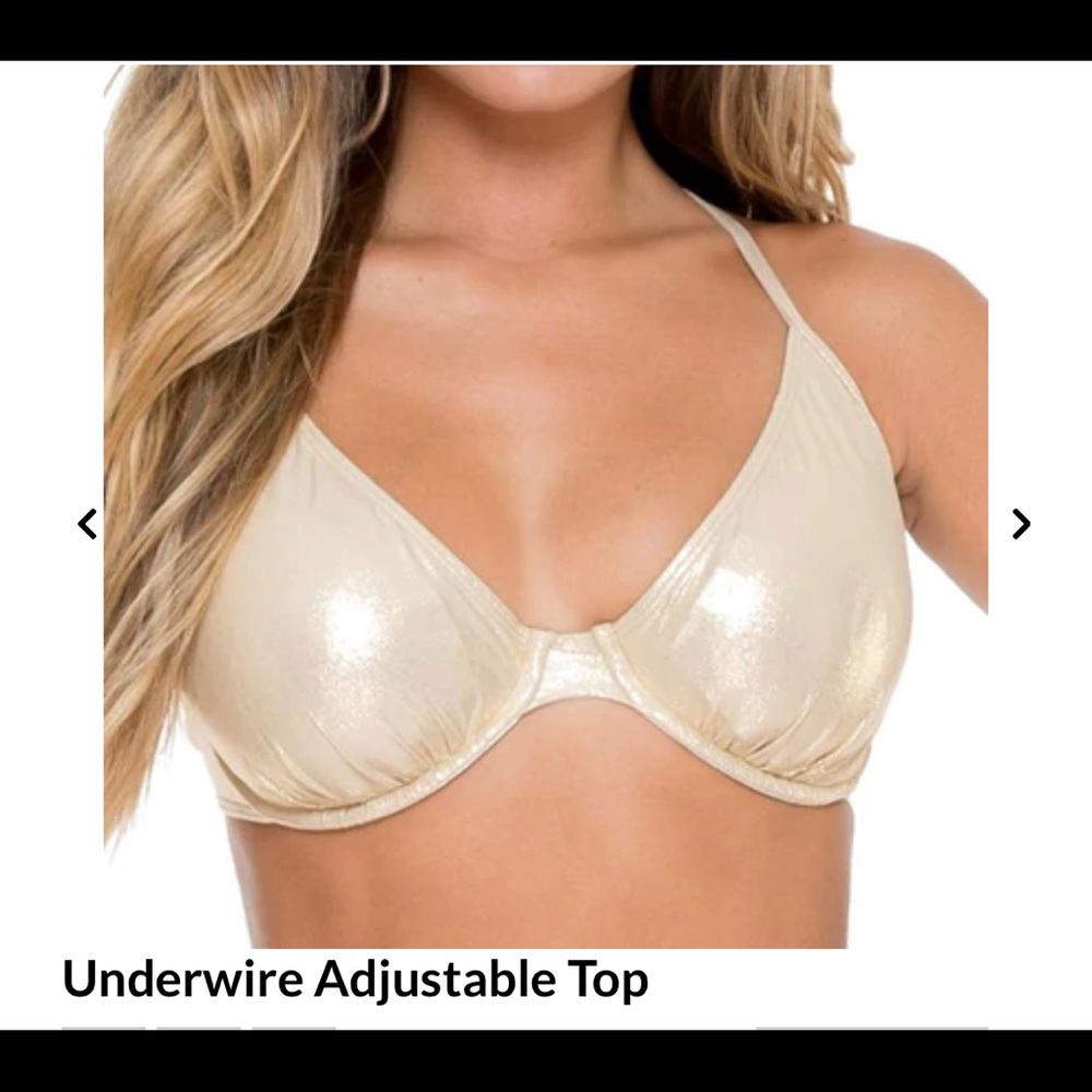 Luli Fama underwire adjustable bikini top. Size DD